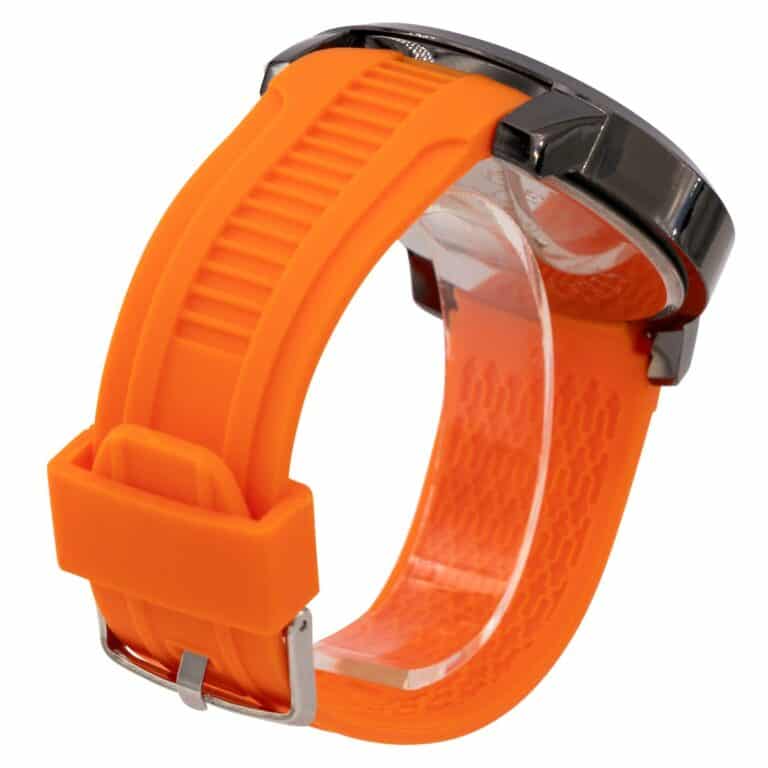 Montre Homme Fashion Bracelet Silicone Orange CHTIME