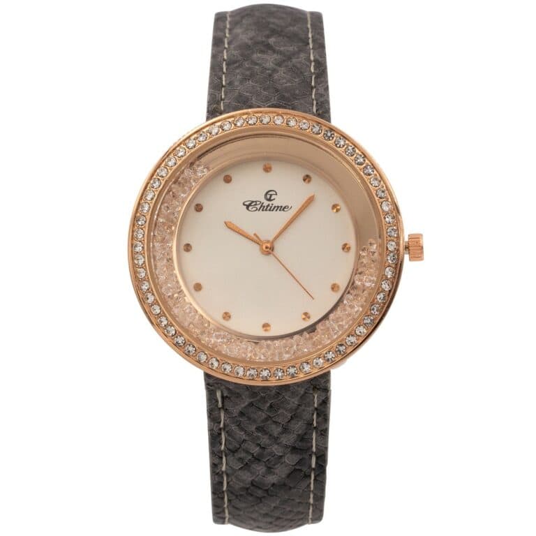 Jolie Montre Femme Strass Gris CHTIME