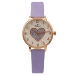 Montre Femme Cœur avec Paillettes Lila CHTIME