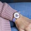 Montre Femme Cœur avec Paillettes Lila CHTIME