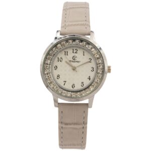 Montre Chic Femme Strass Taupe CHTIME