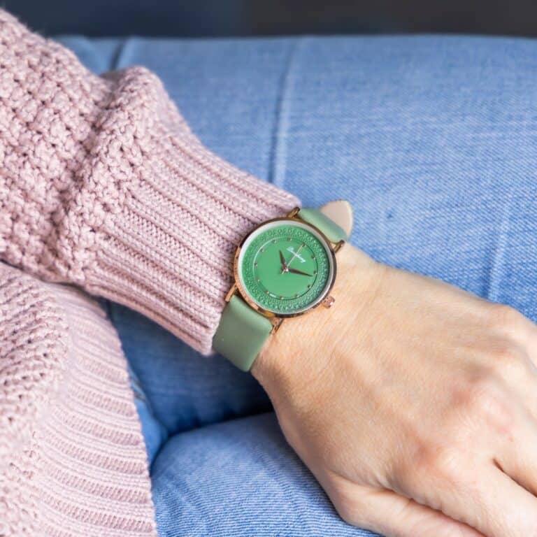 Montre Contemporaine Femme Vert CHTIME