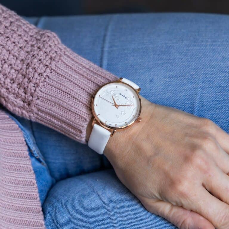 Montre Femme Contemporaine Blanc CHTIME