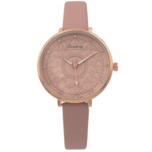 Sublime Montre Femme Strass Rose Léger CHTIME