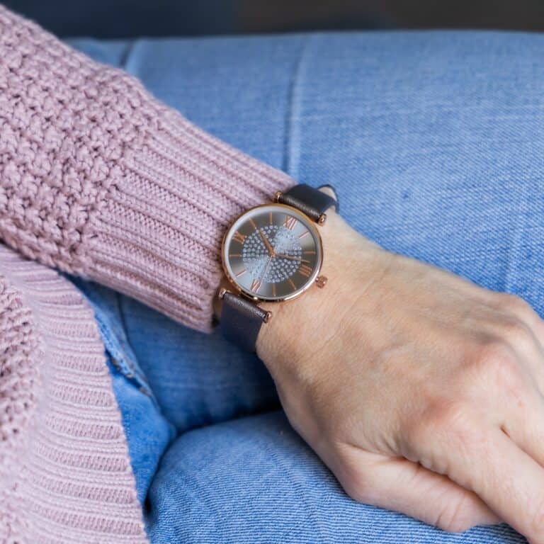 Montre Femme Paillettes Gris CHTIME