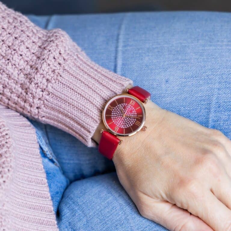 Montre pour Femme Paillettes Rouge CHTIME