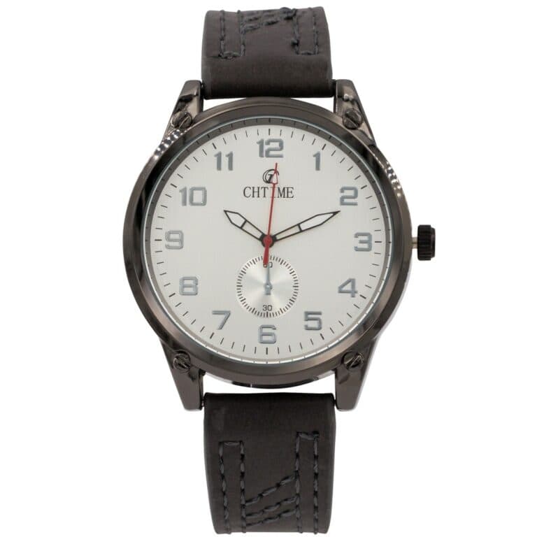 Très belle Montre Homme Bracelet Noir CHTIME