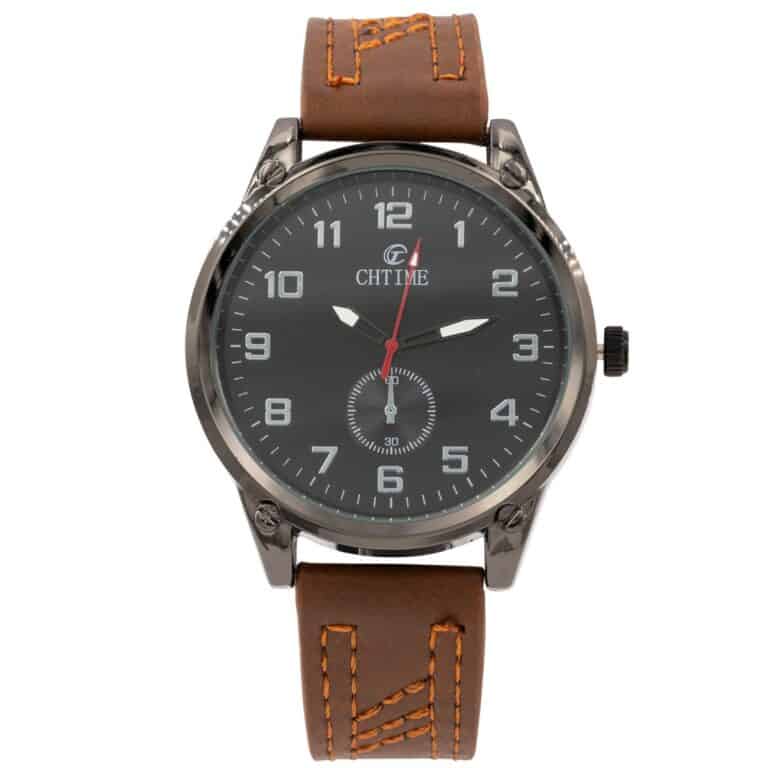 Montre Homme Chic Bracelet Marron CHTIME