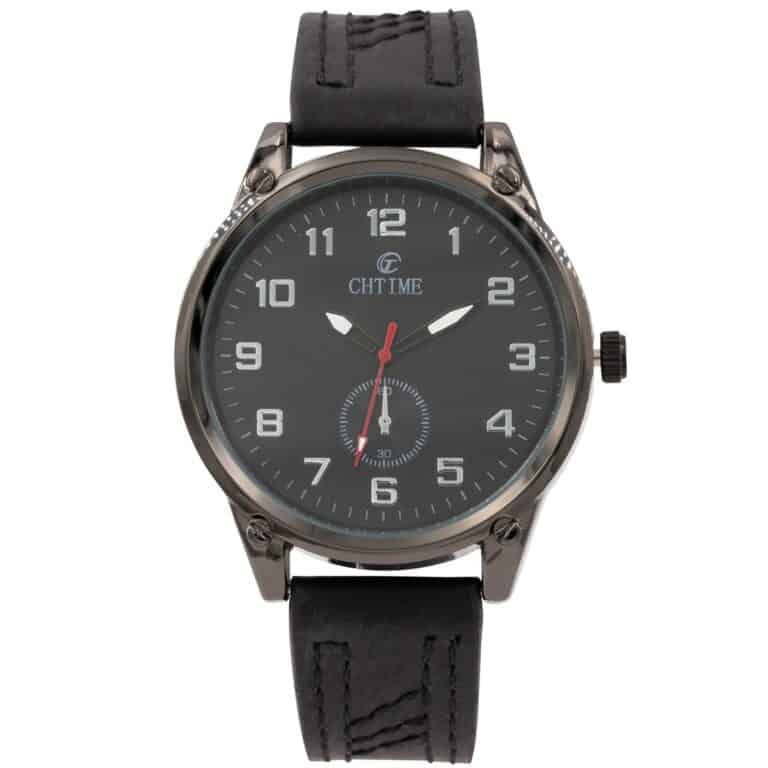 Magnifique Montre d'Homme Noir CHTIME