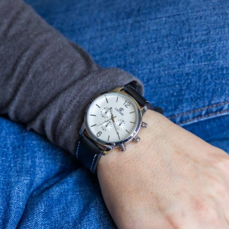 Votre Montre Homme Bracelet Noir CHTIME