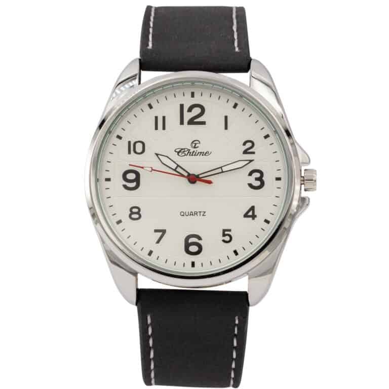 Magnifique Montre Homme Bracelet Noir CHTIME