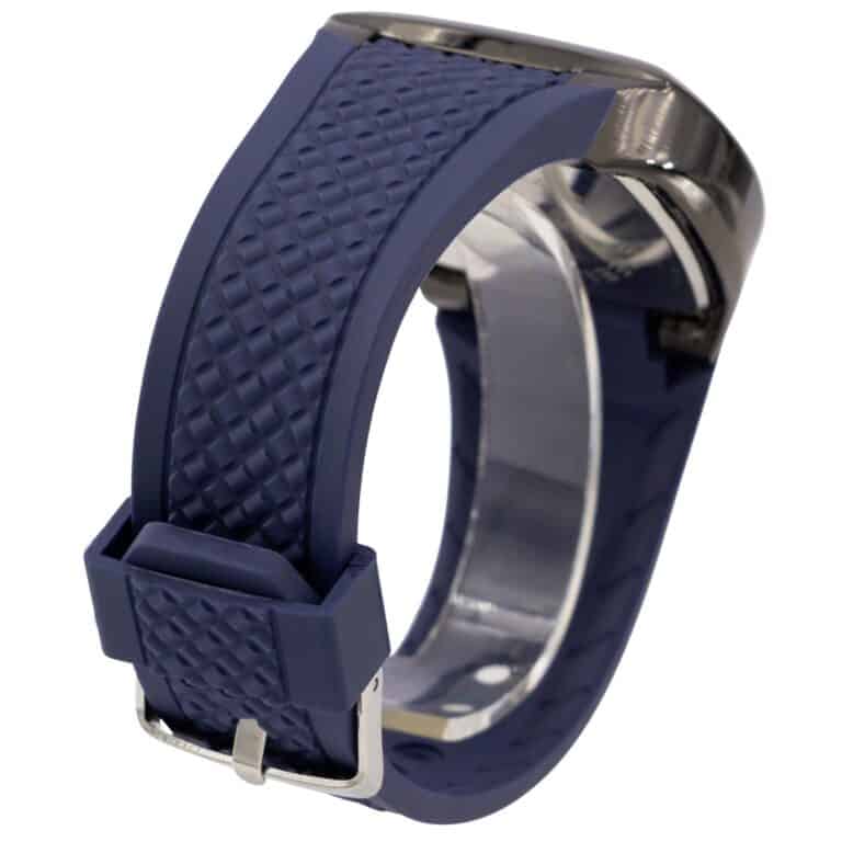 Montre Homme Bracelet Matière Silicone Bleu CHTIME