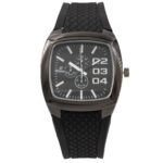 Montre Tendance Homme Bracelet en Silicone Noir CHTIME