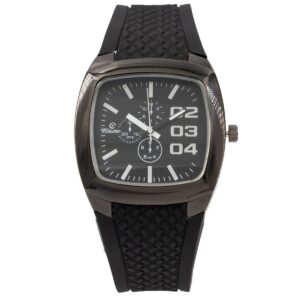 Montre Tendance Homme Bracelet en Silicone Noir CHTIME