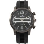 Montre Homme Bracelet Silicone Noir CHTIME
