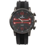 Montre Homme Bracelet Silicone Noir CHTIME