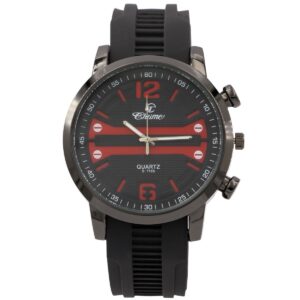Montre Homme Bracelet Silicone Noir CHTIME