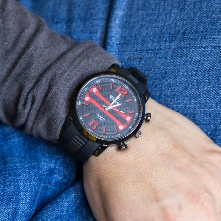 Montre Homme Bracelet Silicone Noir CHTIME
