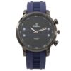Montre Homme Moderne Bracelet Silicone Bleu CHTIME