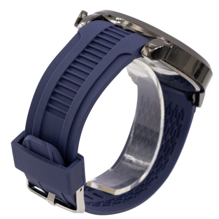 Montre Homme Moderne Bracelet Silicone Bleu CHTIME