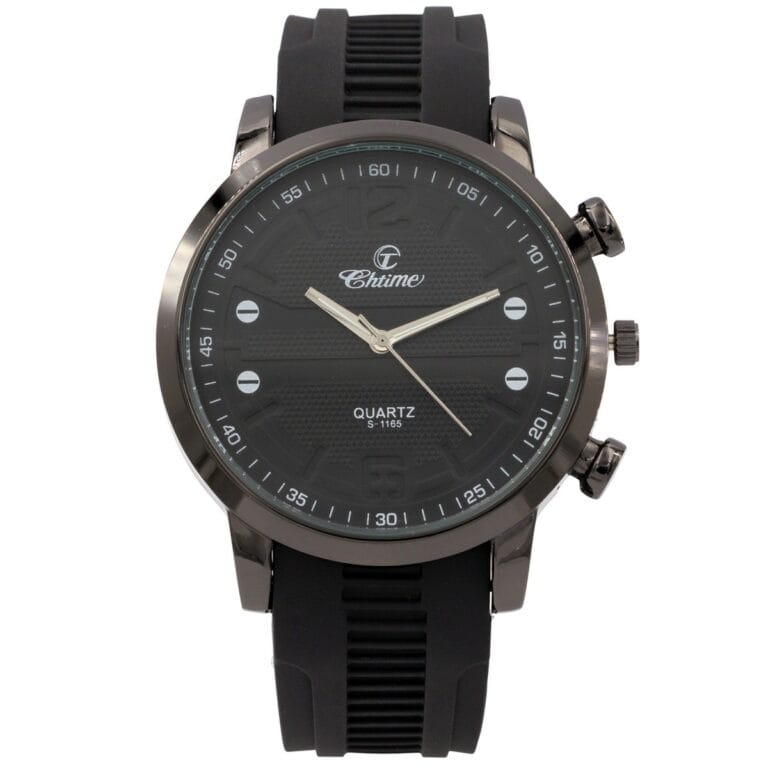 Montre pour Homme Silicone Noir CHTIME